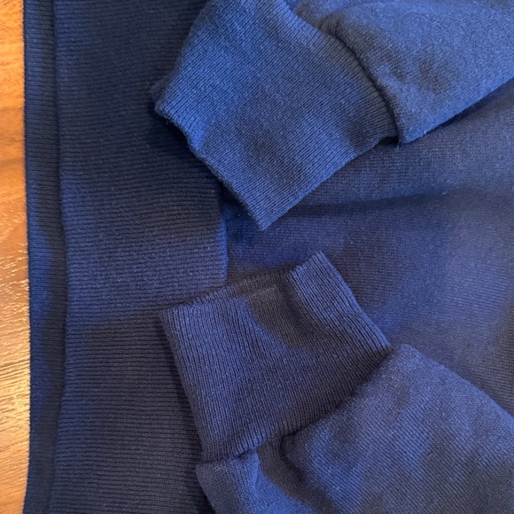 Vintage Navy Blue Duck Print Womens Sweater - Picture 3 of 11